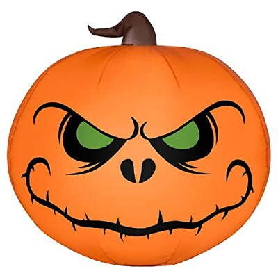#ad Sinister Pumpkin Halloween Inflatable by Gemmy $57.41