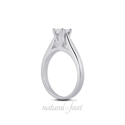 #ad 2.54ct F VS1 Princess Natural Diamond Platinum Solitaire Engagement Ring $22387.51