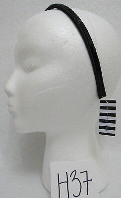 #ad Sequin Headband Hoop Hairband Black New $4.99