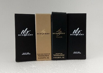 4x MR BURBERRY Perfume spray sample @ 2 ml $25.00