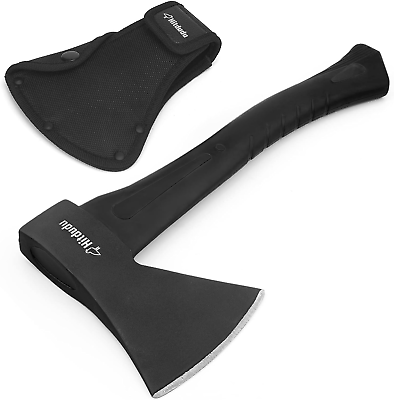 #ad Hitdudu Camping Hatchet 14 Camping Axe Throwing Axe for Outdoor Wood Splitting $28.98