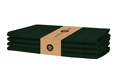 #ad Cloth Napkins Set of 4 Hemstiched Edges 100% Cotton Washable Dinner Napkins 1... $20.10