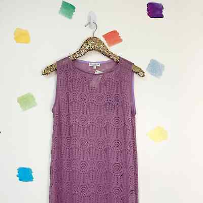 #ad S The Lady amp; The Sailor Purple Lace Maxi Dress NWT $100.00