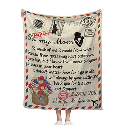 #ad Envelope Blanket for Mom Mother Gifts Soft Flannel Blanket Love Birthday Present $25.82