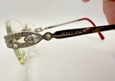 #ad BVLGARI Rimless Eyeglasses Frames 2069 B 238 50 16 135 Diamond Jeweled STUNNING $58.88