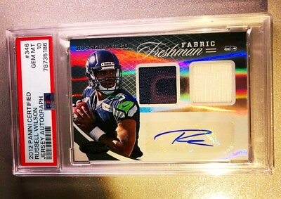 #ad 2012 Russell Wilson Certified Rookie Patch Auto RPA RC 499 PSA 10 💎 Pop 9 $445.50