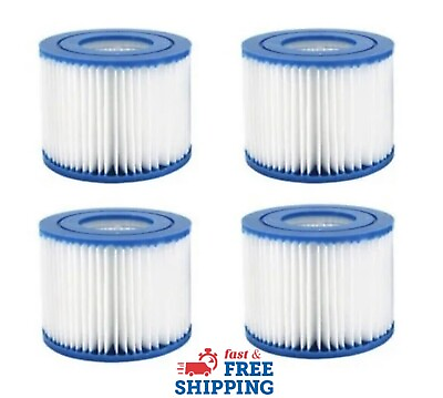4 Pack VI Spa amp; Hot Tub Filter Cartridge Replacement Lay Z Spa Bestway Coleman $14.89