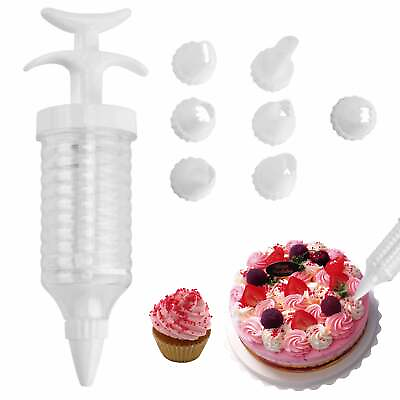 #ad Cake Decorating Supplies Kit Cupcake Baking Icing Tips Pastry Frosting Syringe $9.49