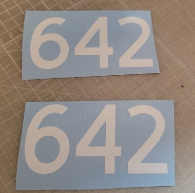 #ad TWO Custom Mailbox Address Street Numbers Vinyl Decal House Business Door 2.0 $3.73
