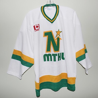 #ad mint unworn vintage 90s Mississauga North Stars jersey MTHL GTHL Contak USA made $123.45