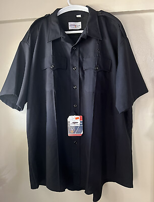 #ad NEW Flying Cross F1 98R66 Uniform Shirt 3XL LAPD Navy Blue $29.95