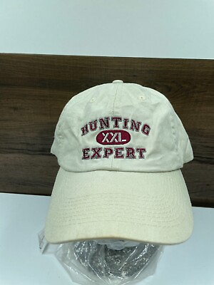 #ad Hunting Expert hat White Strap Back XXL Funny Outdoorsman Dad Cap $12.74
