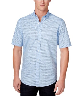 #ad Club Room Mens Micro Geo Button Up Shirt $22.29