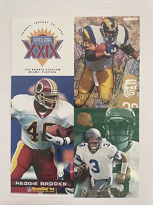 #ad 1994 Fleer Ultra Super Bowl XXIX Maxi Promo Uncut Card Brooke Bettis Mirer $3.48