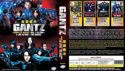 #ad GANTZ VOL.1 26 End Anime Film amp; 2 Live Movie English Dubbed Version DVD $24.59
