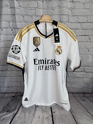 #ad Real Madrid 23 24 CL Edition Home Vini Jr 7 Jersey Player Version Slim Fit $69.99