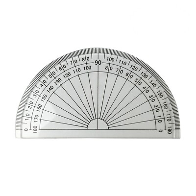 #ad 20 Pcs Rulers Protractor Math Tool for Angle Measurement Office Student $13.01