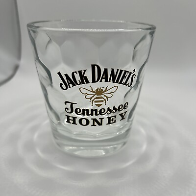 #ad Jack Daniel’s Tennessee Honey Honeycomb Whiskey Drinking Glass Solid Heavy $24.48