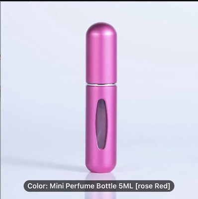 #ad #ad 1 Pc Travel Portable Mini Refillable Perfume Bottle Spray Case 1 COLOR ROSE RED $2.99