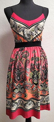 #ad Unknown Brand Sundress. See Measurements. Multicolor. Sleeveless. Stretchy. $8.21