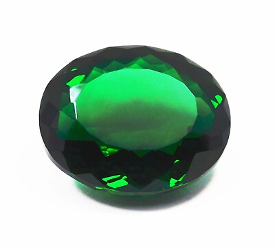 #ad NATURAL CERTIFIED 88.35 CT OVAL CUT GREEN COLOMBIAN EMERALD LOOSE GEMSTONE` $27.99