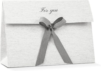 #ad Luxury Gift Bags 11.02quot; x 7.87quot; x 3.93quot; Pack of 2 Grey For You $19.00