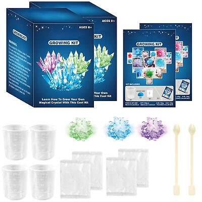 #ad Kids Crystal Growing Kit Science Experiment For Boys Toys Magical Funny Crystal $17.09