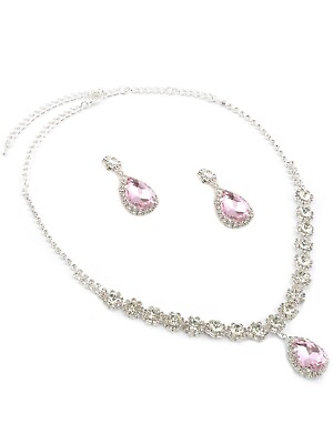 #ad Silver Dangle Earrings Light Pink $10.00