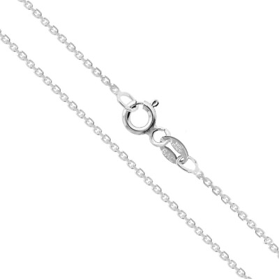 #ad 18quot; Sterling Silver Necklace Italian Round Rolo Chain Pure 925 Italy Wholesale $8.29