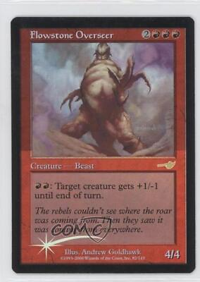 #ad 2000 Magic: The Gathering Nemesis Foil Flowstone Overseer #82 0mf9 $5.14