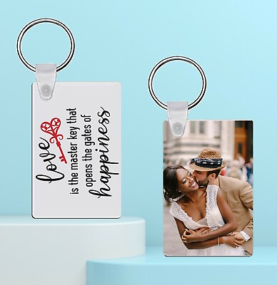 #ad keychain 2 side personalized Custom photo and text Best Gifts $5.50