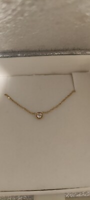 #ad #ad Tiffany 14k Gold And Diamond Necklace $200.00