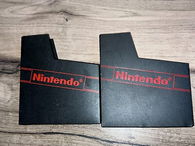 #ad Nintendo NES Dust Covers Lot x2 Original OEM Game Cartridge Cover Sleeve Sleeves C $10.50