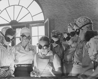 #ad Women Welder Training 1942 Photo Vintage WWII War Effort Factory Job 8x10 Print $7.99