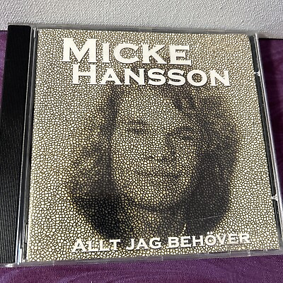 #ad Micke Hansson Swedish Private Label Blues Rock Demo 2000 Allt Jag Behover Aor $41.00