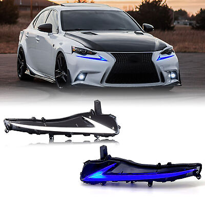 #ad HCmotion Blue DRL For 2013 16 Lexus IS200t 300 IS250 350F Daytime Running Light $209.99