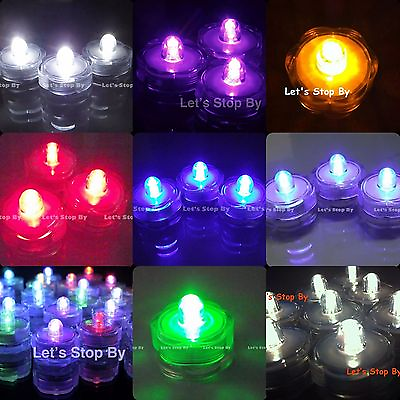 #ad 12 LED Submersible Waterproof Wedding Floral Decoration Tea Vase light 1 wk only $9.32