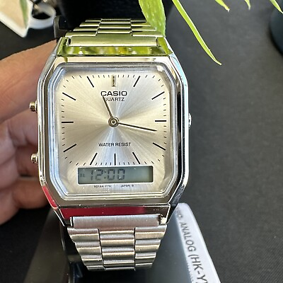 #ad Casio Men#x27;s stainless steel Watch AQ230A7D $40.00