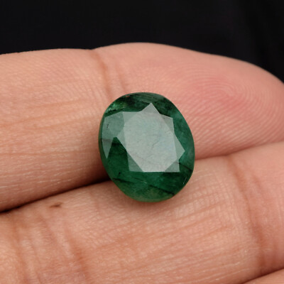 #ad Natural Faceted Green Emerald Stone 4.90 Ct Emerald for Making Jewelry amp; Other $7.19