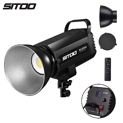 #ad SITOO 250W LED Video Light Spotlight Lamp Studio Lighting Photography Remote $79.99