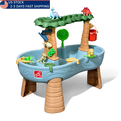 Dino Rain Showers Splash Pond Water Table Kids Water Play Toy Gift Blue $61.98
