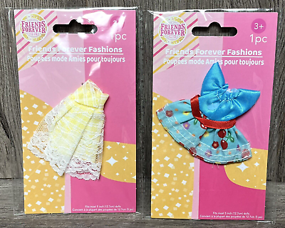 #ad Friends Forever Club Dress LOT Fashion Clothes Outfits Yellow amp; Blue 2 Packs New $8.95