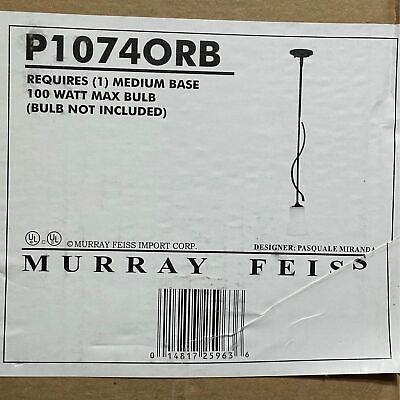 #ad Murray Feiss P1074ORB Light Mini Pendant Opened Unused $42.49