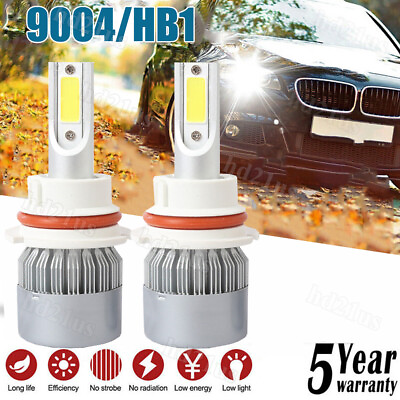#ad 9004 HB1 LED Headlight Conversion Kit 2200W 330000LM High Low Beam Bulbs 6500K $12.99