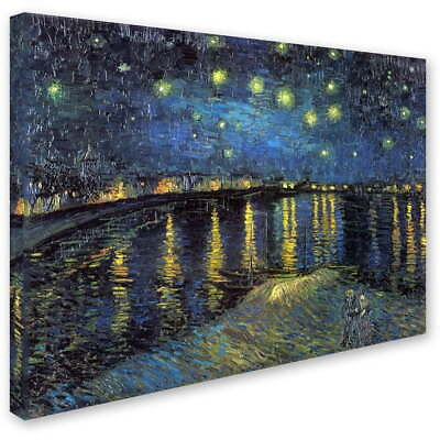 #ad quot;The Starry Night 1888quot; Canvas Wall Art by Vincent van Gogh $32.50