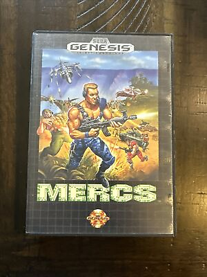 #ad Mercs Sega Genesis 1991 Authentic Complete Tested $36.00