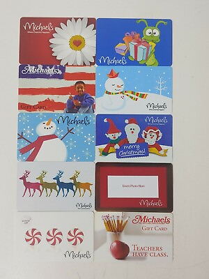 COLLECTIBLE MICHAELS Gift Cards $0 BALANCES AS IS NO RETURNS $9.99