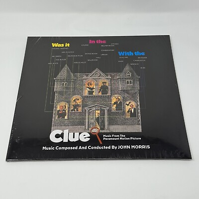 #ad Clue The Movie Soundtrack Black White Orange Swirl Vinyl LP John Morris LE 500 $61.89