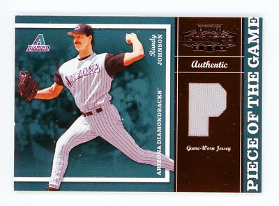 #ad 2004 Playoff Honors Randy Johnson #PG 23 Piece of the Game Jersey Position 250 $9.99