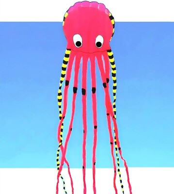 #ad Sky Visitor 3D 26ft Ultra Large amp; Fun Octopus Foil Kite with Handle amp; Line B... $61.05
